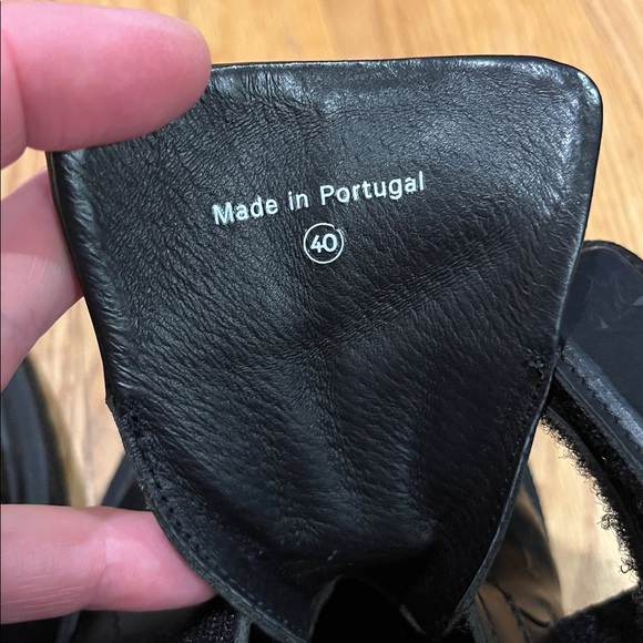 Marimekko Black Leather Rinnekedolla Sneakers - Picture 8 of 10